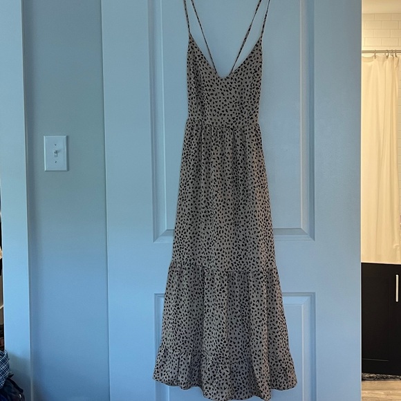 Cupshe Leopard Lace Up Backless Maxi Sundress - Picture 3 of 4